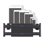 Oto Koltuk Arkası Telefon Tablet Tutucu Ayarlanabilir 360 Derece Dönebilen Pratik Stand thumbnail 4