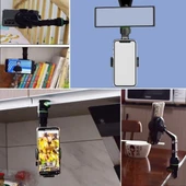 Dikiz Aynasına Takılabilen Eklemli Telefon Tutucu Aparat thumbnail 2