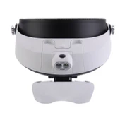 5 Mercekli Çok Fonksiyonlu Başlık Tip Işıklı Büyüteç Mg-81001-G thumbnail 3