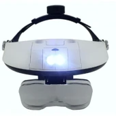 5 Mercekli Çok Fonksiyonlu Başlık Tip Işıklı Büyüteç 81001H thumbnail 2