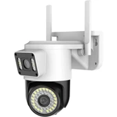 Çift Lensli Dış Mekan Wi-fi Kamera thumbnail 1