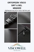 Ortopedik Visco Sırt & Bel Minderi Sırt Minderi Ortopedik Bel Minderi %100 Visco Destek Minder thumbnail 6