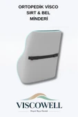 Ortopedik Visco Sırt & Bel Minderi Sırt Minderi Ortopedik Bel Minderi %100 Visco Destek Minder thumbnail 3