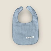 5'li Sıvı Geçirmez Çift Kat Müslin Mama Ve Salya Önlüğü, %100 Pamuk Alezli Erkek Set thumbnail 5