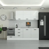 240 cm Mutfak Dolabı  MDF Kapak Tezgah Dahil YRKN240 100 thumbnail 1