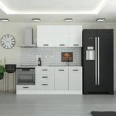 220 cm Mutfak Dolabı  MDF Kapak Tezgah Dahil YRKN220 100 thumbnail 1