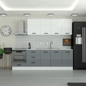 255 cm Mutfak Dolabı  MDF Kapak Tezgah Dahil YRKN255 98 thumbnail 1