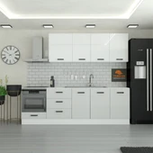 255 cm Mutfak Dolabı  MDF Kapak Tezgah Dahil YRKN255 100 thumbnail 1