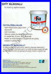 MARSHALL Fit Silikonlu İç Cephe Boyası 7.5LT=10KG+Marshall Tavan Boyası 6LT=10KG ~2+1 Daire İçin - 4