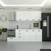 250 cm Mutfak Dolabı  MDF Kapak Tezgah Dahil YRKN250 97 thumbnail 1