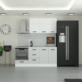 190 cm Mutfak Dolabı  MDF Kapak Tezgah Dahil YRKN190 100 thumbnail 1