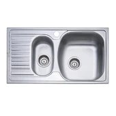 78 X 44 Mutfak Eviyesi 7844gr Keten Sol Damlalıklı thumbnail 1