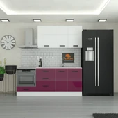 205 cm Mutfak Dolabı  MDF Kapak Tezgah Dahil YRKN205 102 thumbnail 1