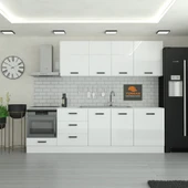 260 cm Mutfak Dolabı  MDF Kapak Tezgah Dahil YRKN260 97 thumbnail 1