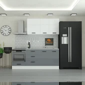 210 cm Mutfak Dolabı  MDF Kapak Tezgah Dahil YRKN210 98 thumbnail 1