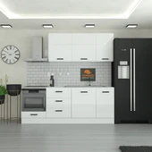 225 cm Mutfak Dolabı  MDF Kapak Tezgah Dahil YRKN225 97 thumbnail 1