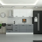 240 cm Mutfak Dolabı  MDF Kapak Tezgah Dahil YRKN240 98 thumbnail 1