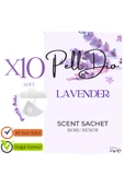 Pelldio 10'lu Lavender Ayakkabılık Dolap Ve Çekmece Parfümlü Kese Kokusu Oda Koku Kesesi thumbnail 1