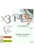 Pelldio 3'lü Jasmine Ayakkabılık Dolap Ve Çekmece Parfümlü Kese Kokusu Oda Koku Kesesi thumbnail 2
