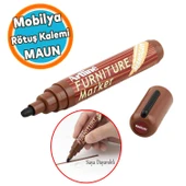 Mobilya Rötuş Kalemi Ahşap Masa Sehpa Dolap Kalemi Parke Çizik Giderici Çatlak Kapatıcı Maun Renk thumbnail 1
