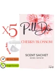 Pelldio 5'li Cherry Blossom Ayakkabılık Dolap Ve Çekmece Parfümlü Kese Kokusu Oda Koku Kesesi thumbnail 2