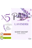 Pelldio 5'li Lavender Ayakkabılık Dolap Ve Çekmece Parfümlü Kese Kokusu Oda Koku Kesesi thumbnail 2