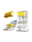 Yeni Nesil RJ-45 Yeni Nesil Delikli Konnektör 100 Adet Yeni Nesil Cat5/cat6 Yeni Nesil RJ45 100 Adet thumbnail 3
