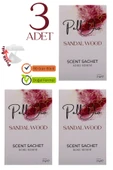 Pelldio 3'lü Sandal Wood Ayakkabılık Dolap Ve Çekmece Parfümlü Kese Kokusu Oda Koku Kesesi thumbnail 1