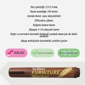 Mobilya Rötuş Kalem Ahşap Masa Sehpa Dolap Parke Çizik Giderir Çatlak Kapatıcı Huş Kahverengi Renk thumbnail 3