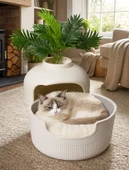 Dekoratif Kedi Evi Ve Kedi Yatağı thumbnail 5