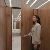 Banyo Wc Tuvalet Kabin Mandalı Dayanıklı Kilit Metal Kapı Kilidi Soyunma Odası Kullanımı thumbnail 3