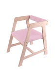Ahşap Çocuk Oyun, Aktivite, Çalışma Masası Sandalyesi Pembe thumbnail 4