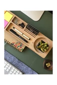 Fagus Wood Ahşap Organizer Düzenleyici, Dekoratif Ofis Aksesuarları Ve Masa Düzenleyici, Hediye Setleri thumbnail 4