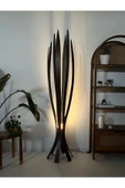 Fagus Wood ''Hedra Lambader, İskandinav Tarzı Ahşap Lambader, Dekoratif Yer Lambası, Modern Salon Aydınlatma'' thumbnail 6