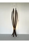 Fagus Wood ''Hedra Lambader, İskandinav Tarzı Ahşap Lambader, Dekoratif Yer Lambası, Modern Salon Aydınlatma'' thumbnail 3