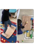 Fagus Wood Ahşap Denge Tahtası, Montessori Balance Board, Çocuklar Ve Yeni Başlayanlar Için Oyun Tahtası thumbnail 1