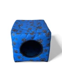 PetyMall Üç Fonksiyonlu Kedi Yatağı - Mavi thumbnail 1