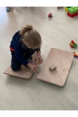 Fagus Wood Ahşap Denge Tahtası, Montessori Balance Board, Çocuklar Ve Yeni Başlayanlar Için Oyun Tahtası thumbnail 3