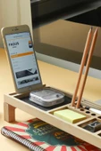 Fagus Wood Ofisinize Özel Masaüstü Aksesuarlar Ve Telefon Standı, Yeni Iş Hediyeleri , Masaüstü Düzenleyici thumbnail 4