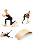 KUKKİ Wavy Board Naturel Ahşap Oyuncak Denge Tahtası(90X30) thumbnail 7