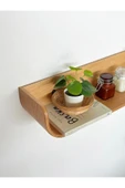 Fagus Wood Dekoratif Ahşap Tasarım Duvar Rafı thumbnail 3