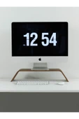 Fagus Wood Doğal Ahşap Bilgisayar Monitörü Yükseltici Stant Ve Ekran Yükseltici thumbnail 3