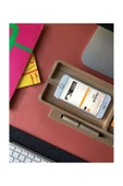 Fagus Wood Ofis Hediyesi Masa Üstü Düzenleyici Kalemlik Organizer Ahşap Telefon Standı Tutucu thumbnail 3