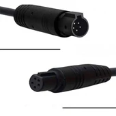 5 pimli araç geri görüş kameraları için dişi erkek uzatma kablosu 3m thumbnail 1