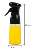 AMS NET®  Çok Amaçlı Cam Şişe Püskürtmeli Dağıtıcı Yağdanlık Limonluk Sirke Sosluk Spreyi Siyah thumbnail 9