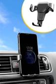 AMS NET®  Araç İçi Klima Izgarasına Takılabilen Plastik Oto Telefon Tutucu Gravity thumbnail 6