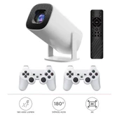 Max Mini Beyaz Taşınabilir Retro Video Konsolu Android Akıllı Projektör Projeksiyon P30 thumbnail 1