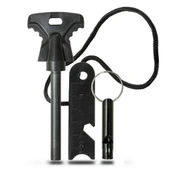 Acil Durum Magnezyum Çubuk Çakmaktaşı Hayatta Kalma Ateş Başlatıcı Çakmak Kiti Düdük Hediyeli (5332) thumbnail 1