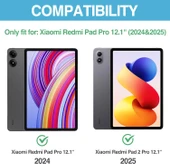 Xiaomi Redmi Pad 2 Pro 12.1" 2025 Ekran Koruyucu Nano Kırılmaz Şeffaf Esnek Koruma Tam Uyumlu thumbnail 2