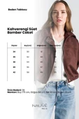 Kahverengi Süet Bomber Ceket thumbnail 4